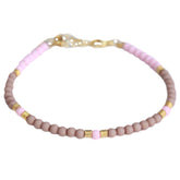 Bracelet de cheville Jondal soft pink taupe